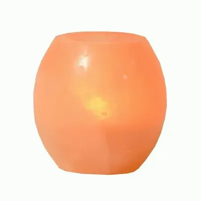 Bougeoirs et photophores  - Bougeoir en Cristal de Sel Naturel Arrondi 1kg - ARABESK