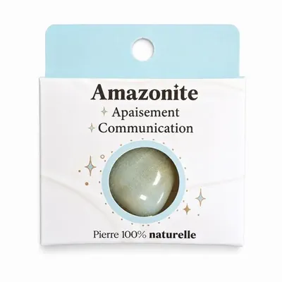 Objets de décoration - Amazonite Multicolore AB Pierre Roulée en Boîte 2-3 cm - ARABESK