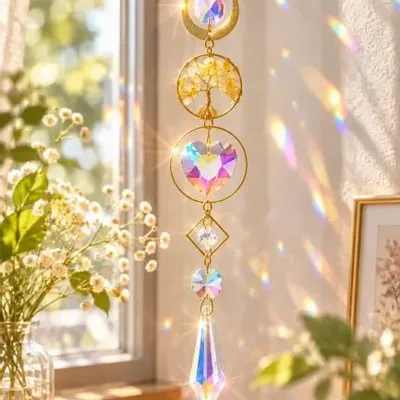Objets de décoration - Attrape-soleil Arbre de Vie en Citrine - ARABESK