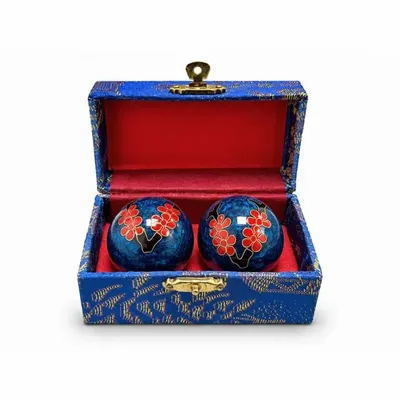 Objets de décoration - Boules de Massage Chinoises Prunier Bleues 4,2 cm - ARABESK