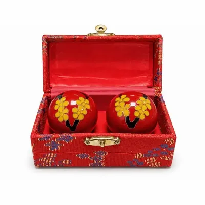 Objets de décoration - Boules de Massage Chinoises Prunier Rouges 4,2 cm - ARABESK