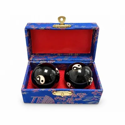 Decorative objects - Chinese Massage Balls Yin Yang Blacks 4,2 cm - ARABESK