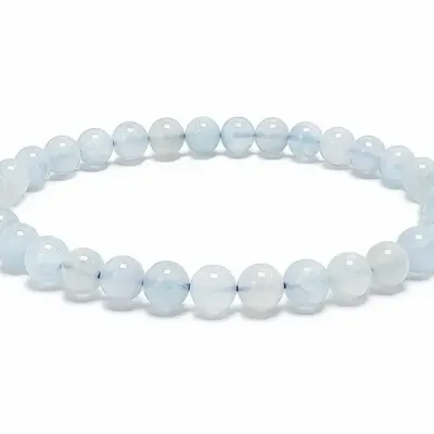 Jewelry - Bracelet Aquamarine A+ Beads 5–6 mm - ARABESK