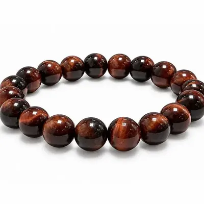 Bijoux - Bracelet Oeil de Taureau A+ Perles 10 mm - ARABESK