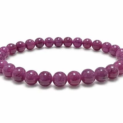 Jewelry - Bracelet Ruby AAAA beads 6-7mm - ARABESK