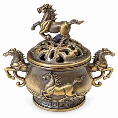 Senteurs - Brûle-encens chevaux 5,5 cm - ARABESK