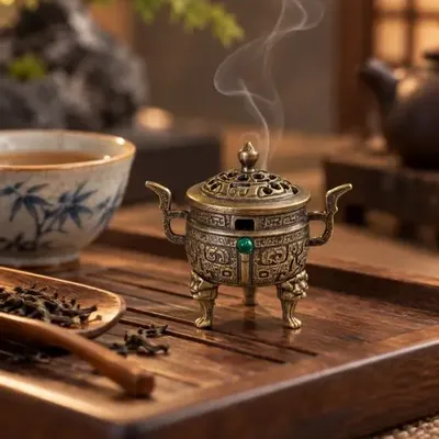 Scents - Chinese Ding Incense Burner 5,5 cm - ARABESK