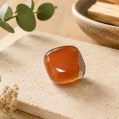 Objets de décoration - Cornaline A Pierre Roulée en Boîte 2-3 cm - ARABESK