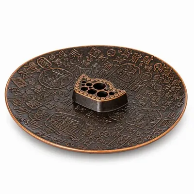 Senteurs - Porte-encens 9 trous décor lingot chinois 10 cm - ARABESK