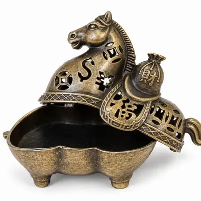 Senteurs - Porte-encens cheval 5,3 cm – Lot de 3 - ARABESK
