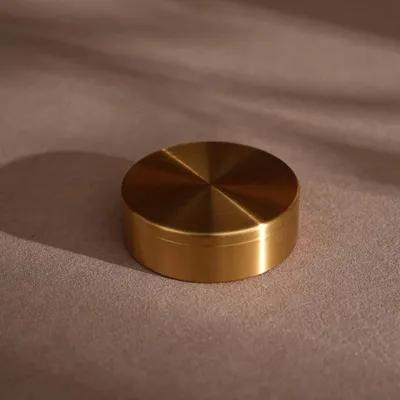 Coffrets et boîtes - Boîte ronde à collier en laiton avec couvercle - WHISPERING WOODS