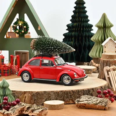 Other Christmas decorations - VW 1303 Beetle 1973 Christmas Red 1:18 - NOREV