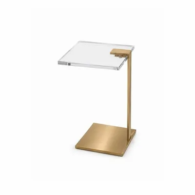 Tables basses - Table d'appoint en C Rima EDGE, laiton - MEMONZA