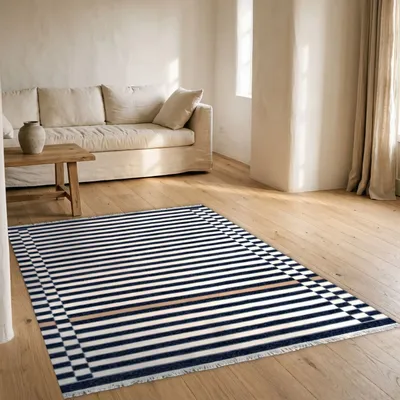 Tapis contemporains - Su Pane Su Pane 01, tapis tissé main en laine 180 x 250 cm - EUGENIA PINNA