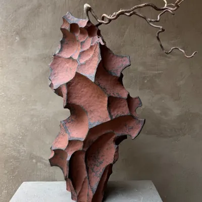 Céramique - Vase sculptural «Stone Temple» N° 25 - GALERIE SANA MOREAU