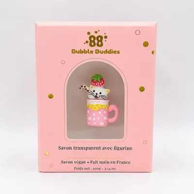 Bain pour enfant - Le Bobba Cat Rose Fraise - BUBBLE BUDDIES
