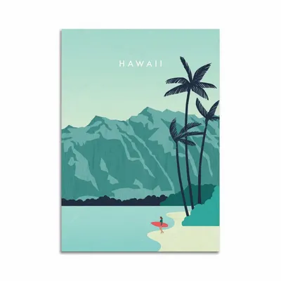 Carterie - Carte d'art - Hawaii - Katinka Reinke - WALL EDITIONS