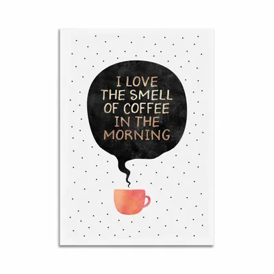 Carterie - Carte 10,5 x 14,8 cm - The smell of coffee - Elisabeth Fredriksson - WALL EDITIONS