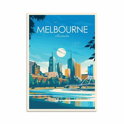 Carterie - Carte d'art - Melbourne - Studio Inception - WALL EDITIONS