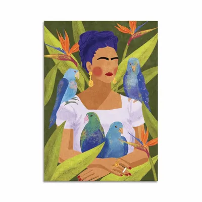 Carterie - Carte d'art - Frida and birds - Raissa Oltmanns - WALL EDITIONS