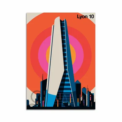 Carterie - Carte d'art - Lyon 10 - Bo Lundberg - WALL EDITIONS