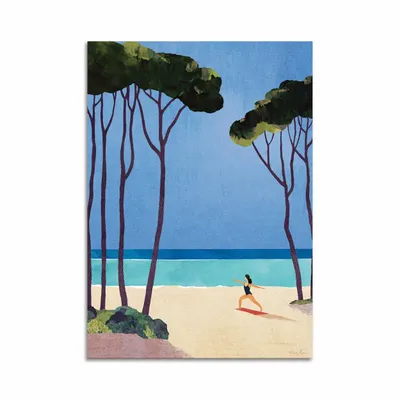 Carterie - Carte d'art - Beach Yoga - Henry Rivers - WALL EDITIONS