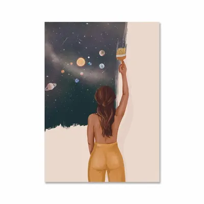 Carterie - Carte 10,5 x 14,8 cm - Paint your own universe - Illustre Mayon - WALL EDITIONS