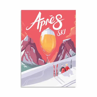 Carterie - Carte d'art - Carte d'art - AprÃ¨s Ski - Mark Harrison - WALL EDITIONS