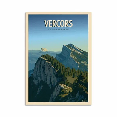 Carterie - Carte 10,5 x 14,8 cm - Vercors V2 - Turo - WALL EDITIONS