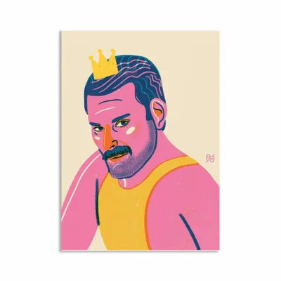 Carterie - Carte d'art - Freddie Mercury - Polina Jakimova - WALL EDITIONS