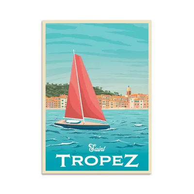 Card shop - Art-Card - Art-Card - Saint Tropez - Olahoop Travel Art Cards - WALL EDITIONS