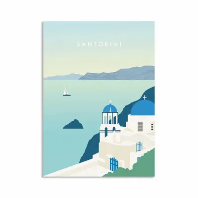 Card shop - Art-Card - Santorini - Katinka Reinke - WALL EDITIONS