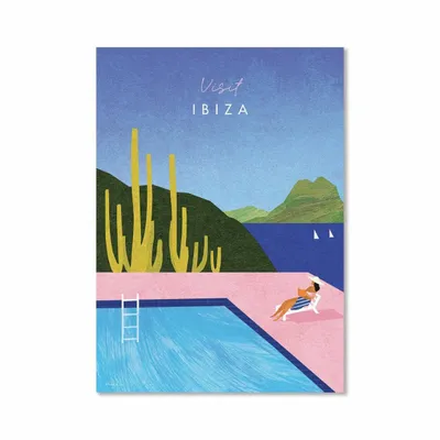Carterie - Carte d'art - Visit Ibiza - Henry RIvers - WALL EDITIONS