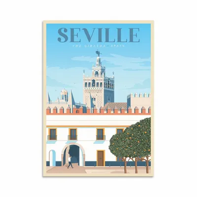 Card shop - Art-Card - Art-Card - Seville - Olahoop Travel Art Cards - WALL EDITIONS
