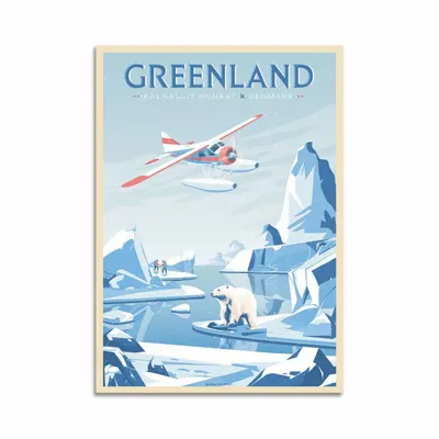 Card shop - Art-Card - Greenland Denmark - Olahoop Travel Art Cards - WALL EDITIONS