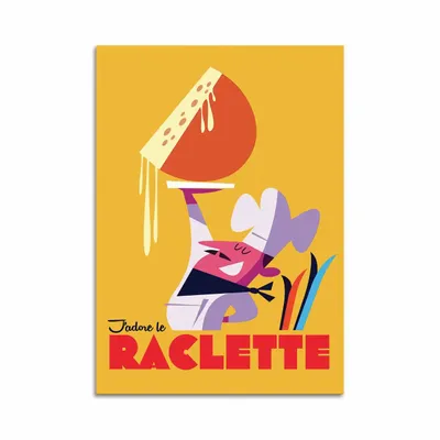 Card shop - Art-Card 10,5 x 14,8 cm - Raclette - Gary Godel - WALL EDITIONS