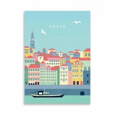 Card shop - Art-Card 10,5 x 14,8 cm - Porto - Katinka Reinke - WALL EDITIONS