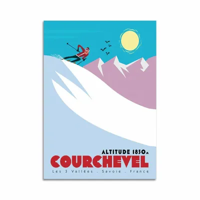 Carterie - Carte 10,5 x 14,8 cm - Courchevel V2 - Gary Godel - WALL EDITIONS