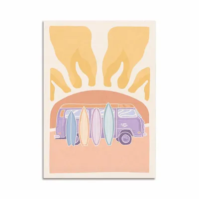 Carterie - Carte d'art - Van and sunset - Art Rider - WALL EDITIONS