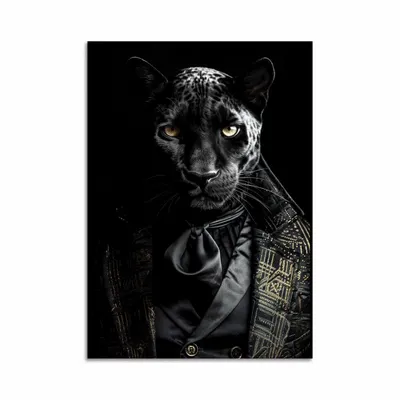 Carterie - Carte d'art - Black Panther Wild Suits - Philippe Hugonnard - WALL EDITIONS
