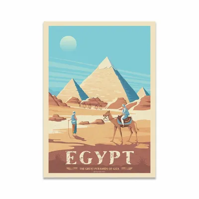 Carterie - Carte d'art - Egypt - Olahoop Travel Art Cards - WALL EDITIONS