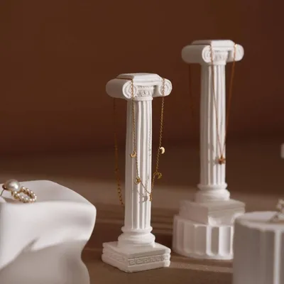 Jewelry - Roman Column Gypsum Jewelry Display Set - WHISPERING WOODS