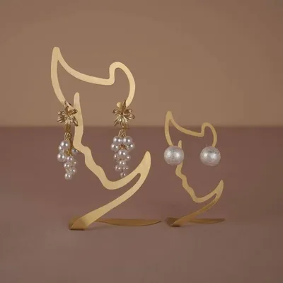 Bijoux - Porte-boucles d'oreilles silhouette en laiton - WHISPERING WOODS