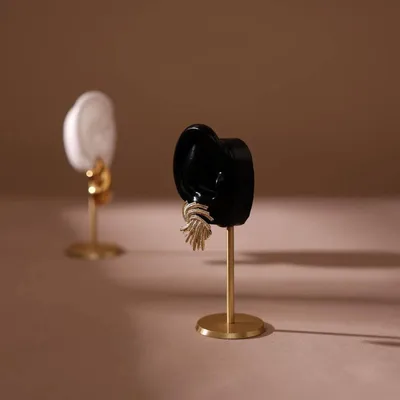 Jewelry - Silicone Ear Earring Stand on Brass Base - WHISPERING WOODS