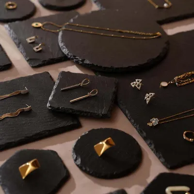 Jewelry - Black Slate Jewelry Display Set - WHISPERING WOODS
