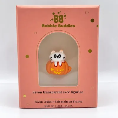 Bain pour enfant - Le Chat Citrouille Blanc - BUBBLE BUDDIES