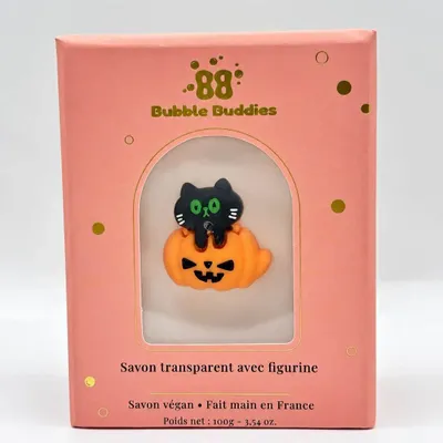 Bain pour enfant - Le Chat Citrouille Noir - BUBBLE BUDDIES