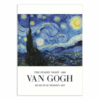 Poster - Art-Poster - The Starry Night - Vincent Van Gogh - WALL EDITIONS