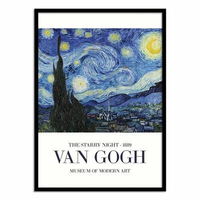 Poster - Art-Poster - The Starry Night - Vincent Van Gogh - WALL EDITIONS