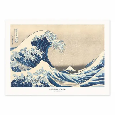 Poster - Art-Poster - Under The Great Wave - Katsushika Hokusai - WALL EDITIONS